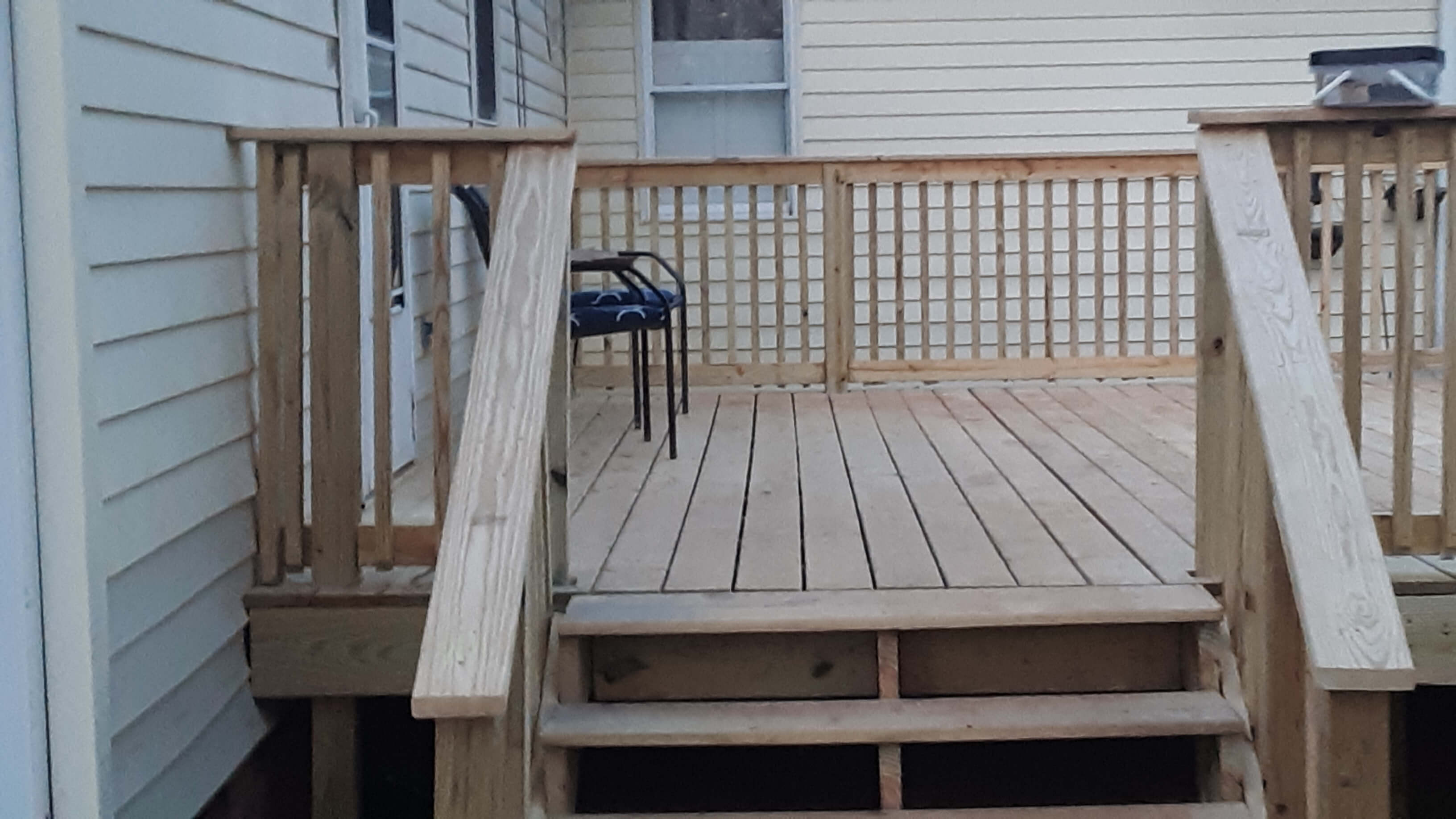 A new house deck.