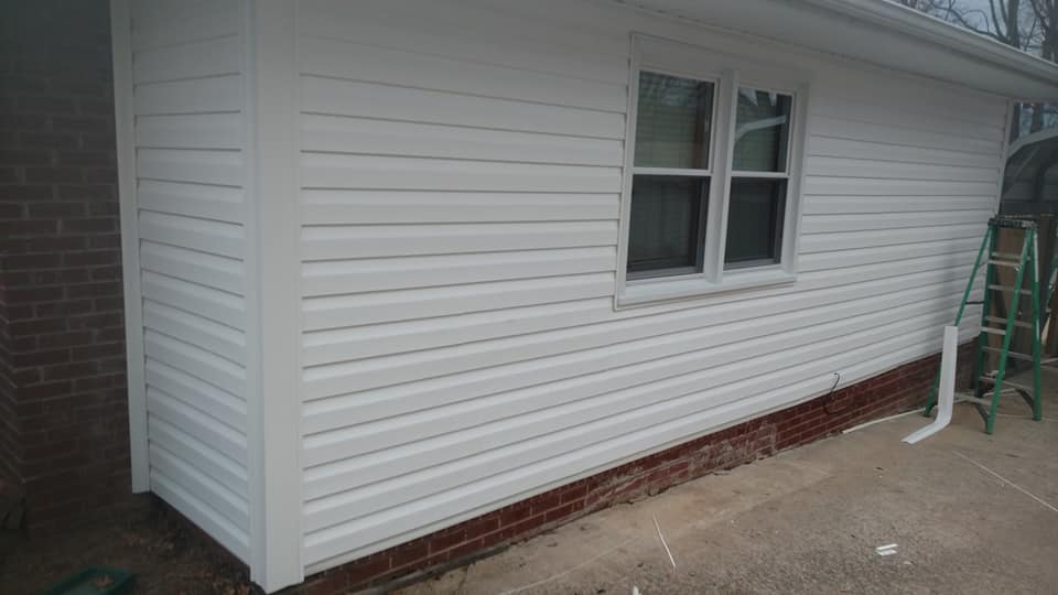 New vinyl siding.